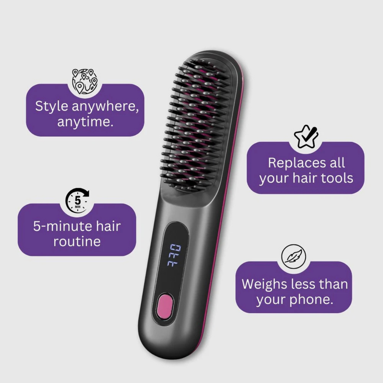 Bliss Portable Straightener Brush PRO®
