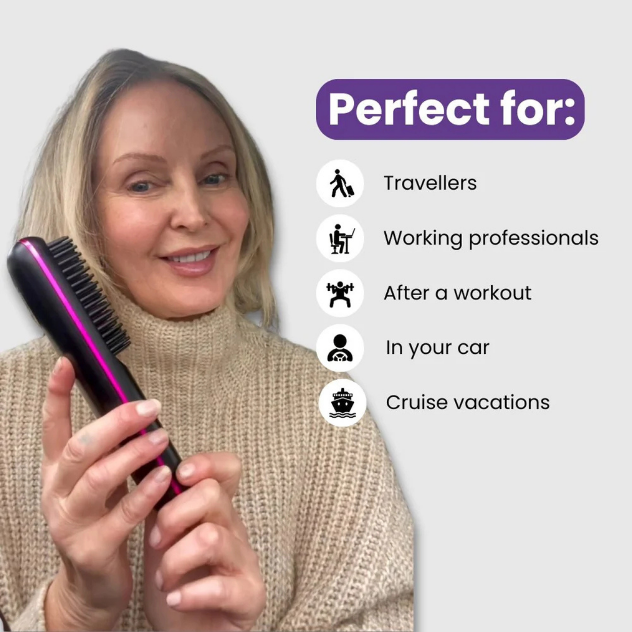 Bliss Portable Straightener Brush PRO®